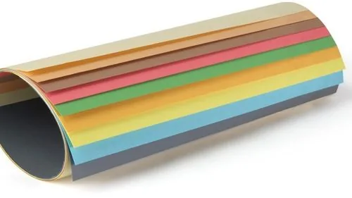 Alzas de papel calibradas de colores para calce de máquina