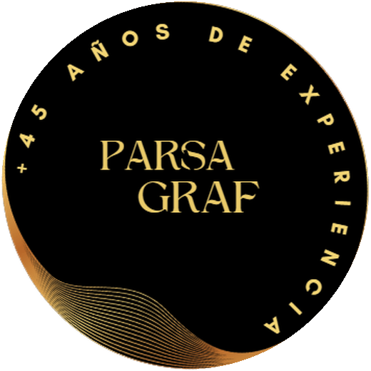 Sello: más de 45 años de experiencia — Parsagraf